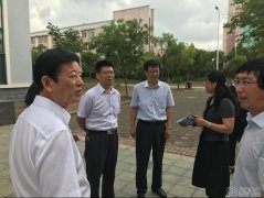 宿迁市创文办领导莅临八维集团旗下宿迁职业技术学校检查工作